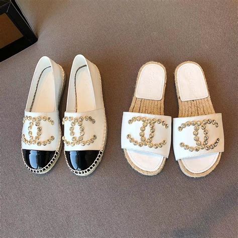 chanel espadrilles slippers|chanel espadrilles shoes for women.